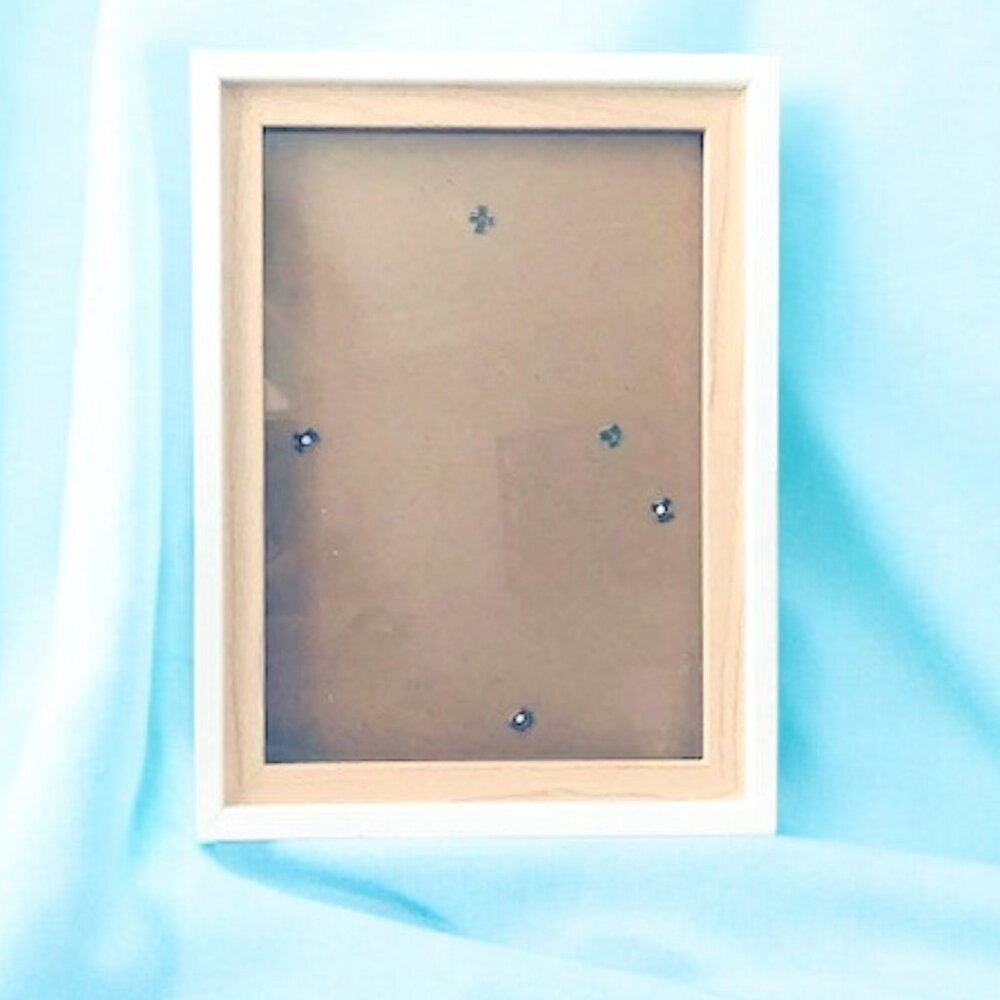 White & Natural Two-Tone Photo Frame 5 x 7